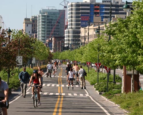 Pasear con bicicleta por Nueva York