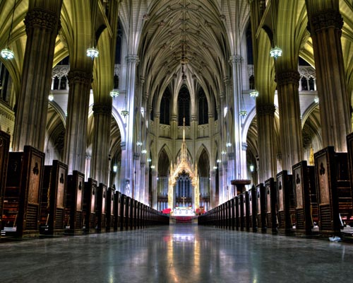 Interior Catedral San Patricio en Nueva York